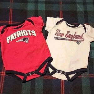 Patriots Onesies 3-6M